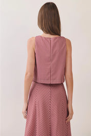 The Boardwalk Stripe Crop Top