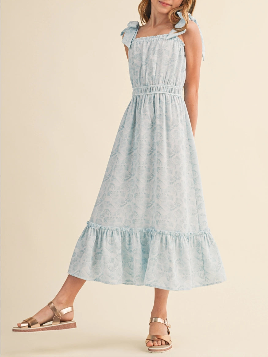 Tween Seashell Midi Dress