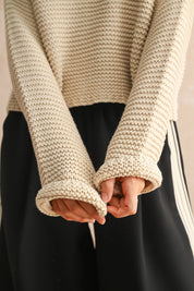 Trisha Cream Knitted Sweater
