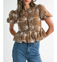 Sadie Peplum Top