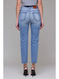 Tracey HR Cropped Straight Jeans