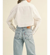 Erica Cropped Button Shirt