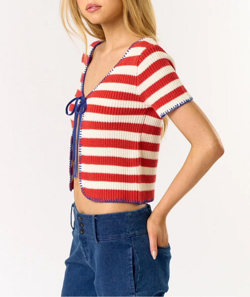 Party In The USA Tie Top