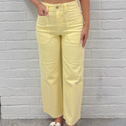 HR Utility Wide Leg Jean Yellow