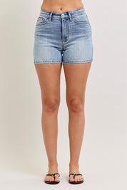 Judy Blue| HW Slim Shorts