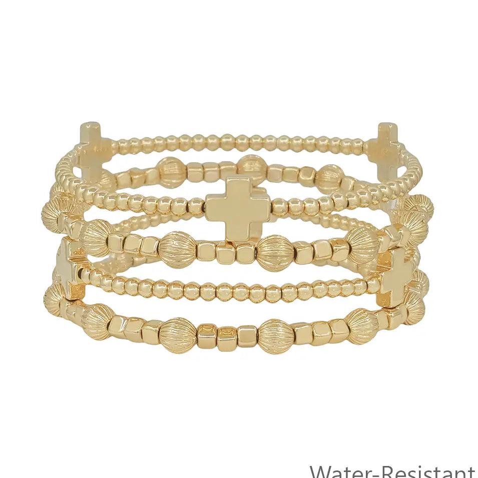 Blessed & Beautiful Gold Bracelet Stack