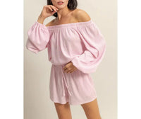 Ella Off The Shoulder Top & Shorts Set