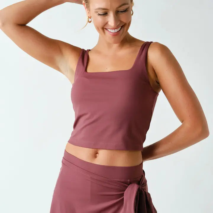 The Remi Active Tank Rosewood