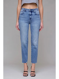 Tracey HR Cropped Straight Jeans