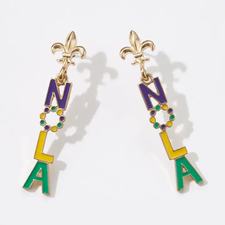 Mardi Gras Nola Earrings