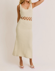 Sandstone Crochet Dress