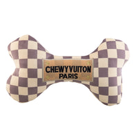 Checker Chewy Vuiton Dog Toy