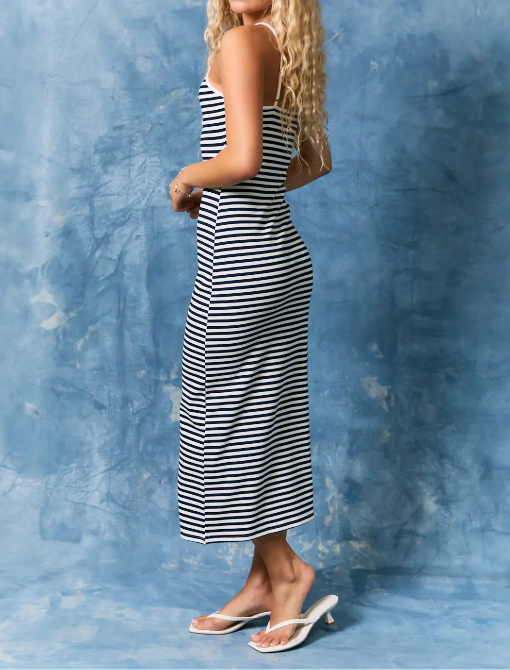 Coastal Stripe Midi Dress