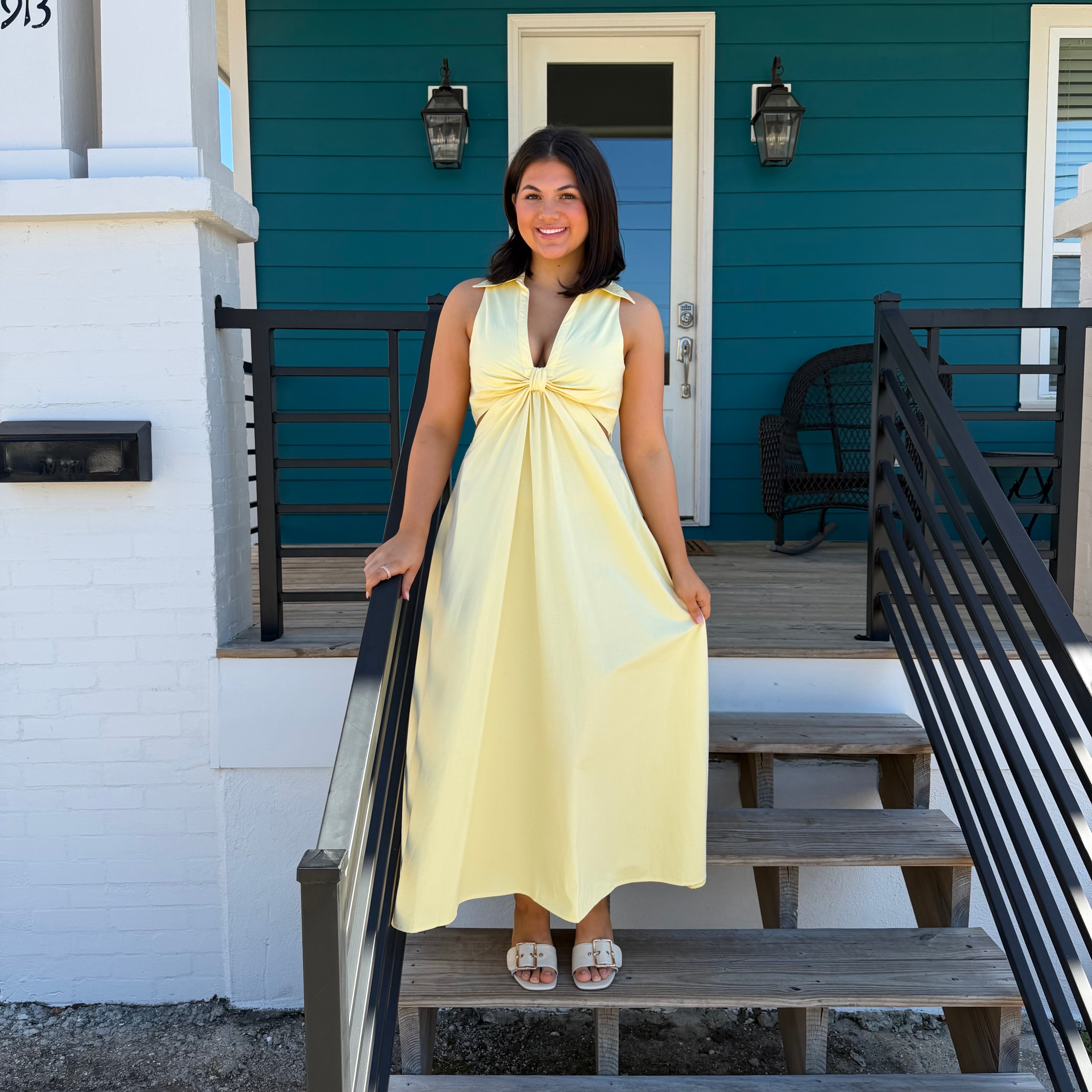 Sunbeam Halter Dress