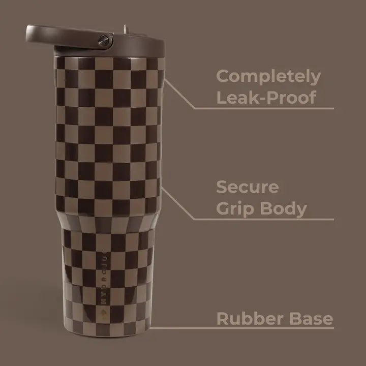 HydroJug 32 oz Sport Water Bottle Autumn Checkers