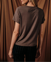The Avery Essential Tee Mocha