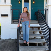 The Caroline Ribbed Sweater Mocha