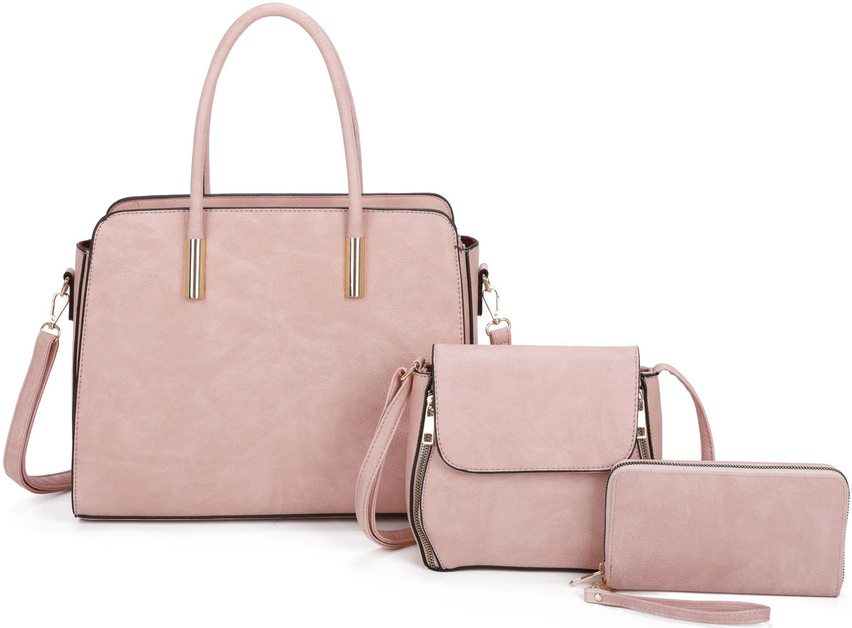 Pippa Pink 3pc Purse Set