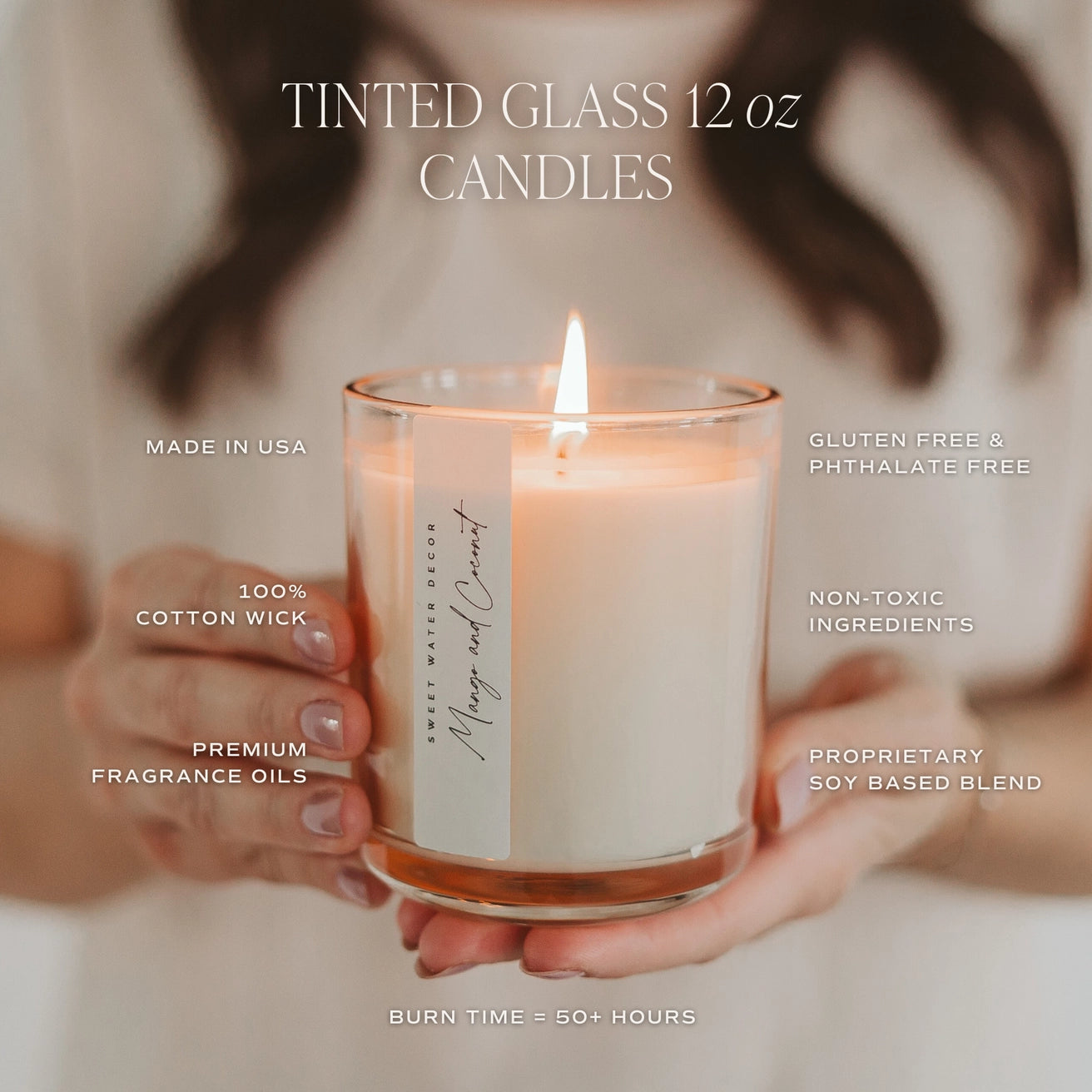 Salt and Sea 12oz Clear Jar Candle