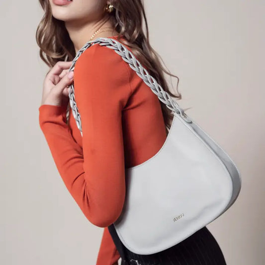 Petra Curved Chain Shoulder Bag