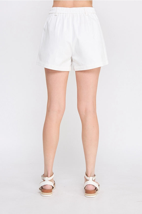 Tina Twill Pleated Shorts