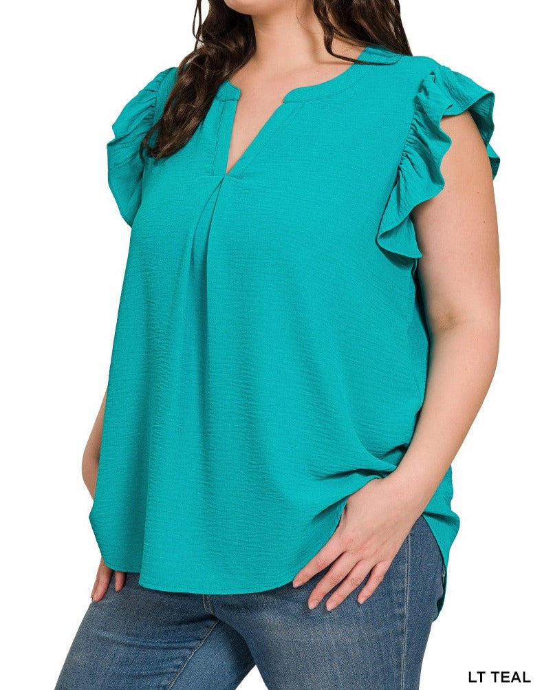 Curvy Ryn Ruffled Top