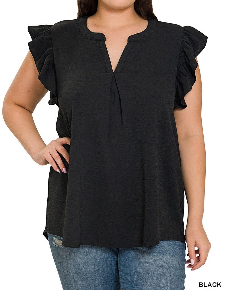 Curvy Ryn Ruffled Top