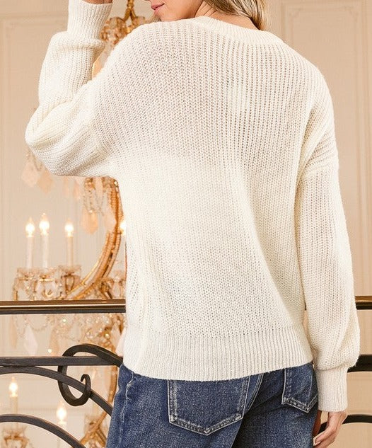 Pumpkin Stitching Sweater