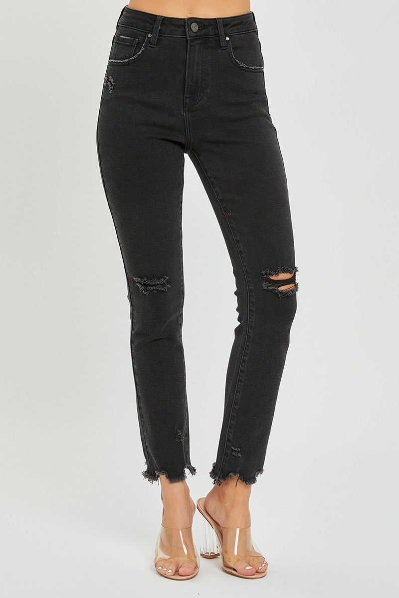 Risen HR Slim Straight Jeans Black