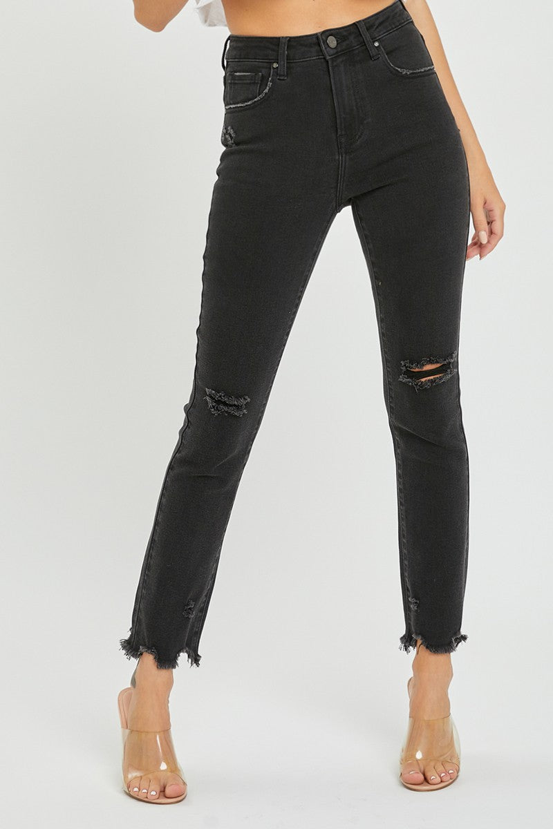 Risen HR Slim Straight Jeans Black