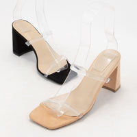 Vana Clear Strap Heels