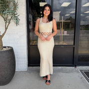 Sandstone Crochet Dress