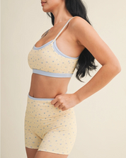 Buttercup Bloom Layered Sports Bra