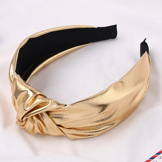 Metallic Gold Knot Headband