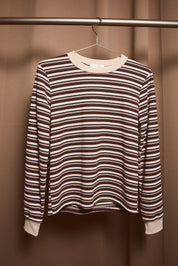 The Hadley Stripe Top Brown