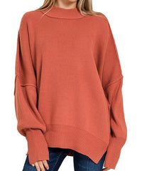 Sidney Side Slit Oversized Sweater