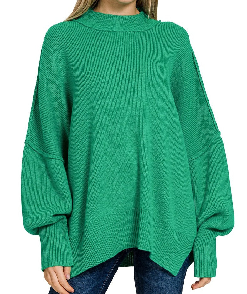 Sidney Side Slit Oversized Sweater