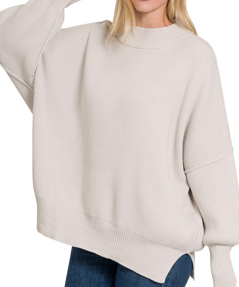 Sidney Side Slit Oversized Sweater