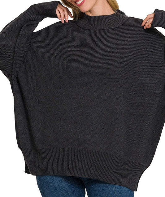 Sidney Side Slit Oversized Sweater