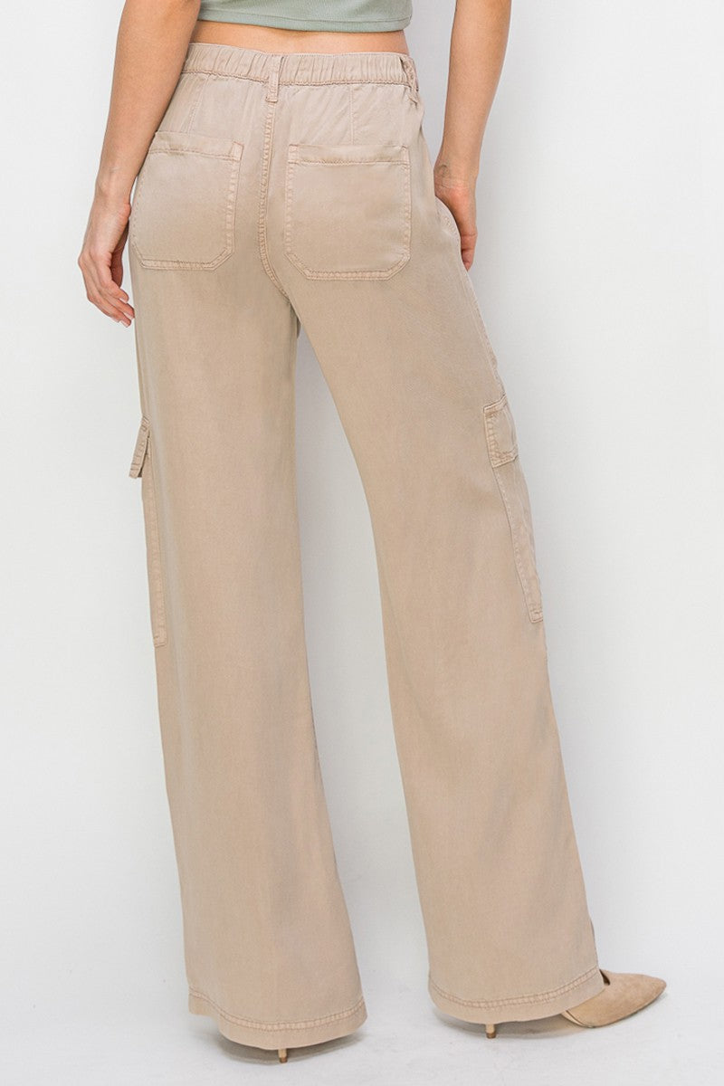 HR Ankle Wide Cargo Pants