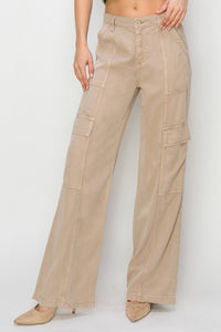 HR Ankle Wide Cargo Pants