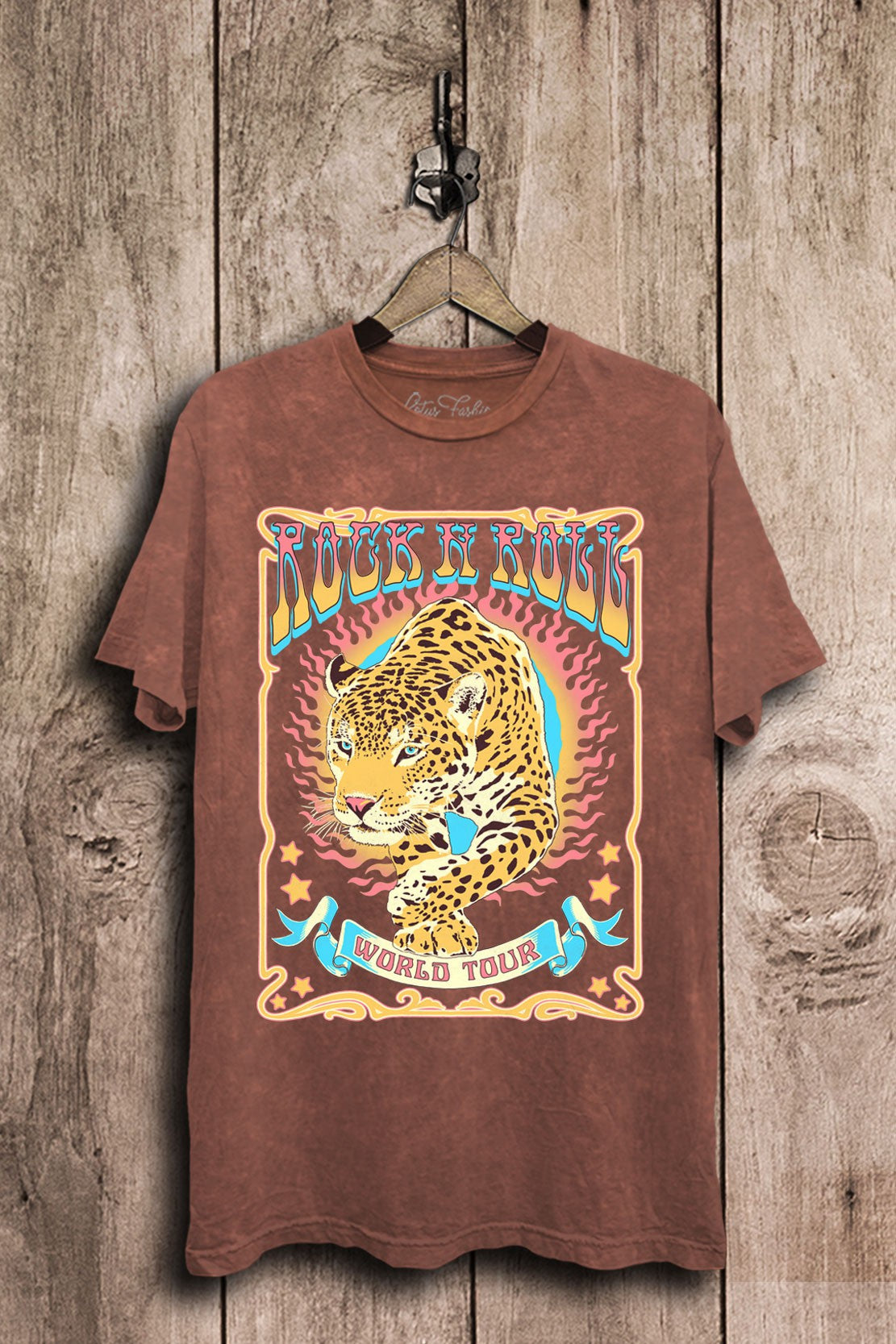 World Tour Leopard Graphic Tee