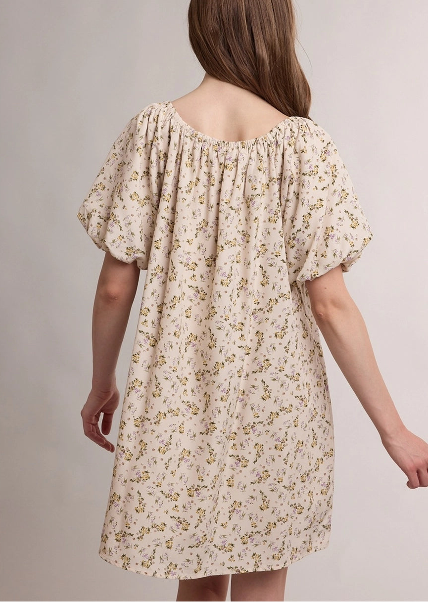 Autumn Wildflower Mini Dress