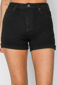 Risen HR Black Cuffed Shorts