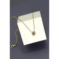 Mini Bubble Initial Necklace