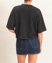 The Effortless Button Cardigan Black