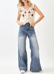 The Wildflower Crochet Vest
