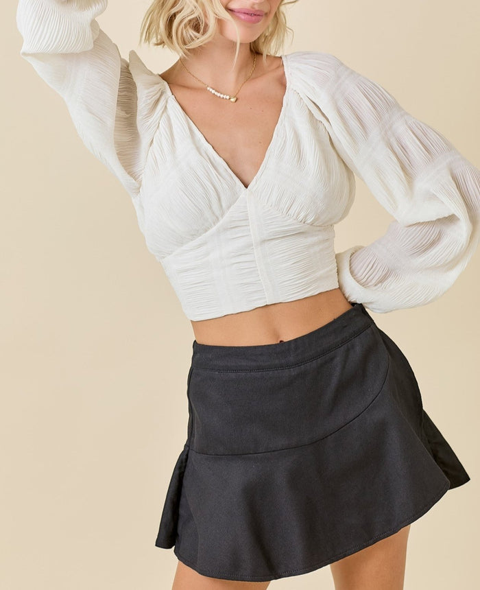 Wren Wrap Denim Skort