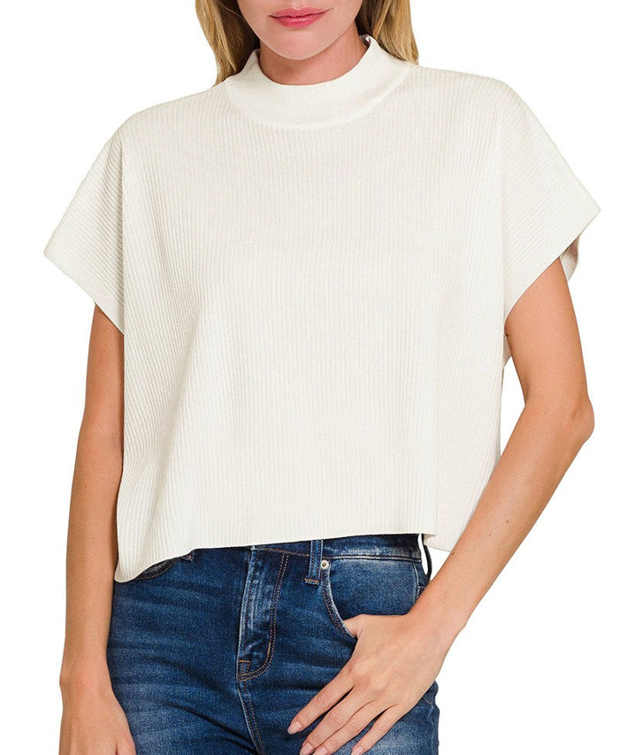 Cecelia Ivory Sweater Top