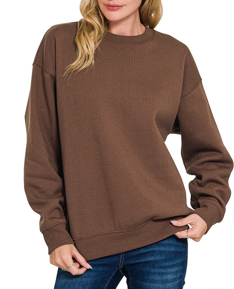 Mikayla Brown Sweatshirt Top
